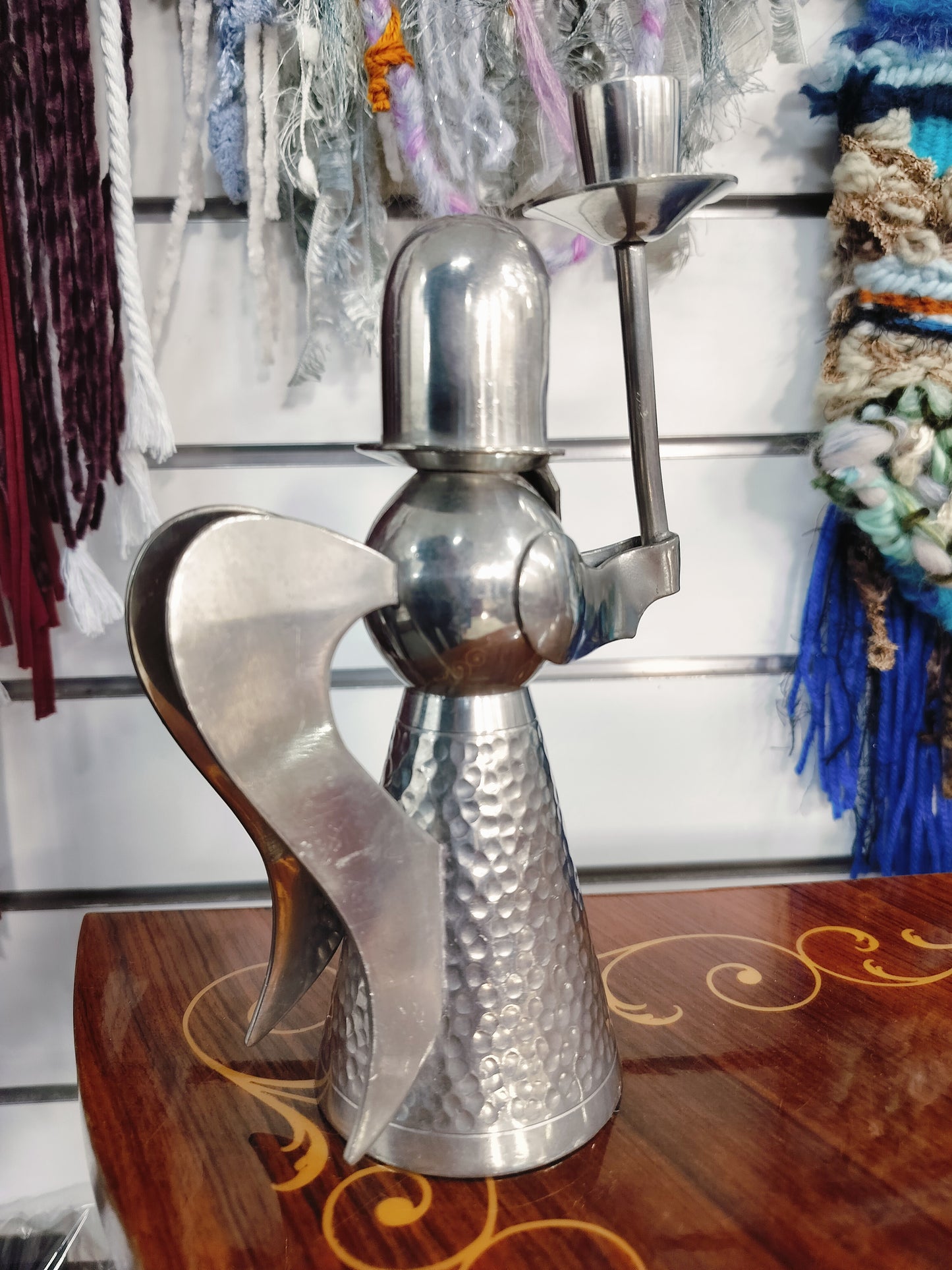 Pewter Angle Candlestick