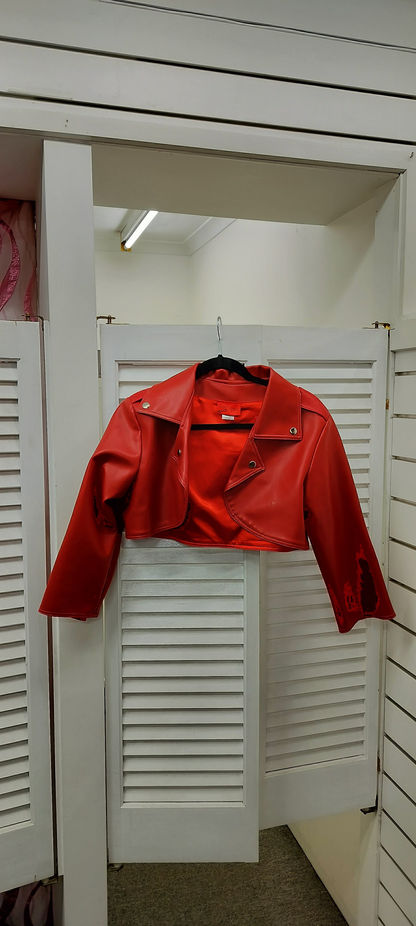 Deadly Dames Red Vegan Jacket.