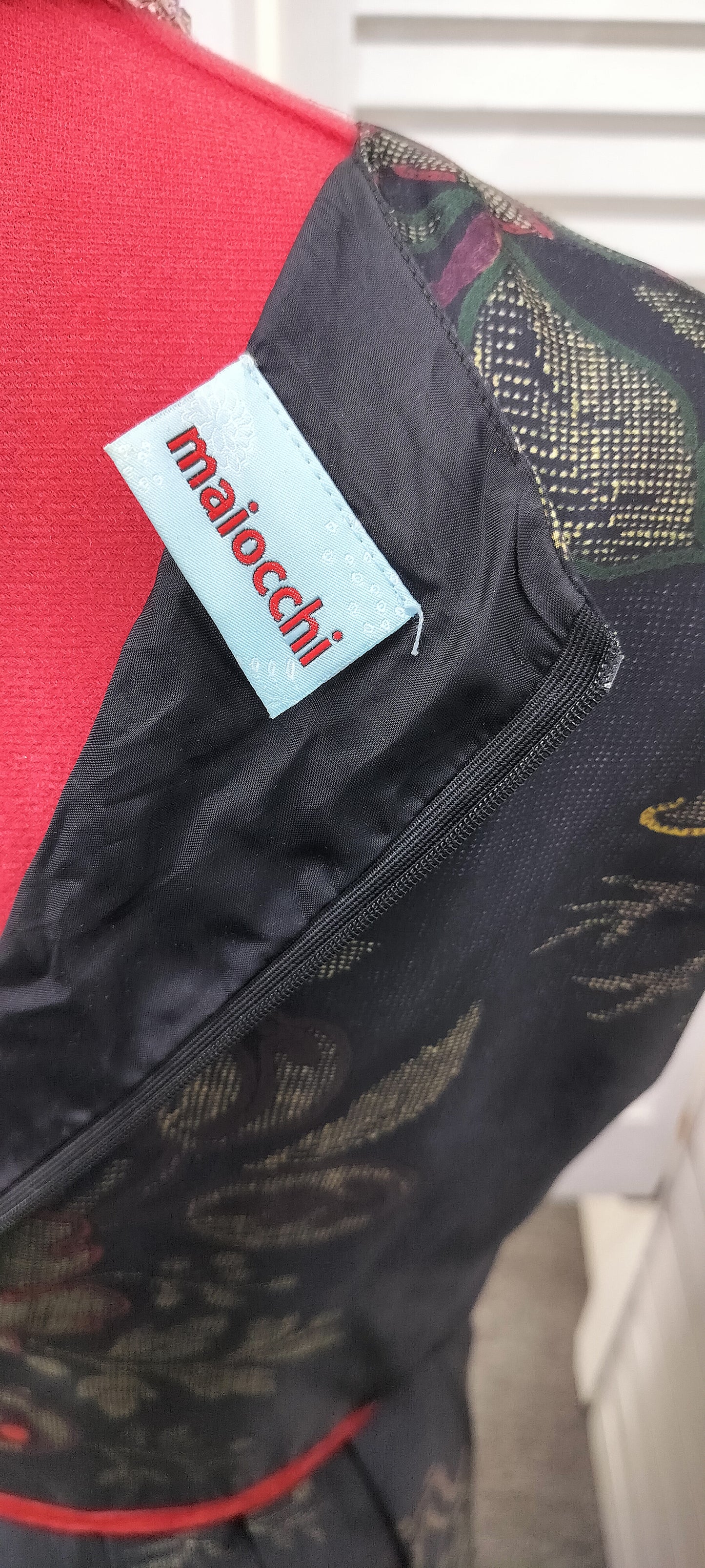 Maiocchi, black sleeveless box pleated skirt dress. Size-12.