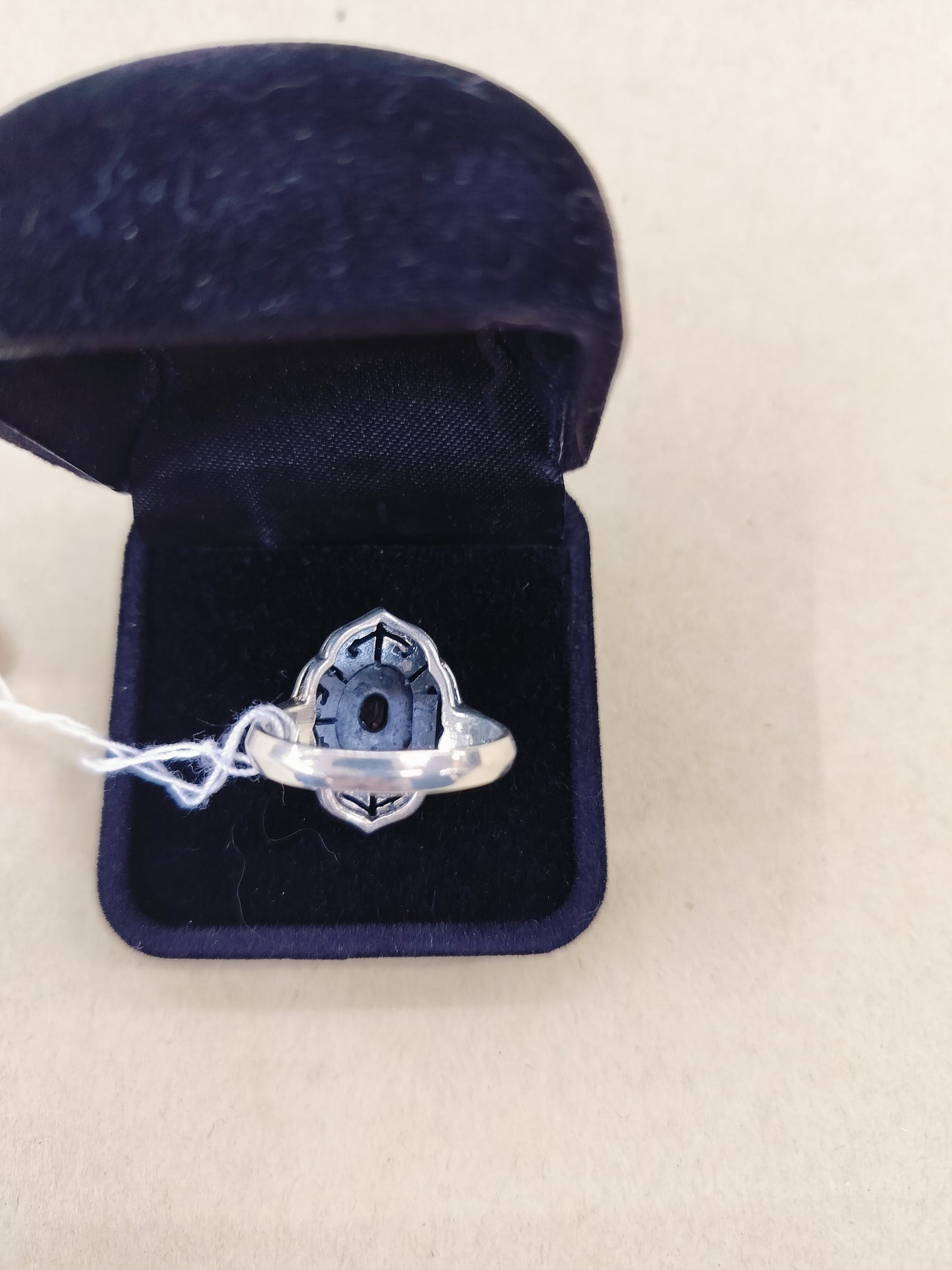 925 sterling silver +Garnet, Size- 16.