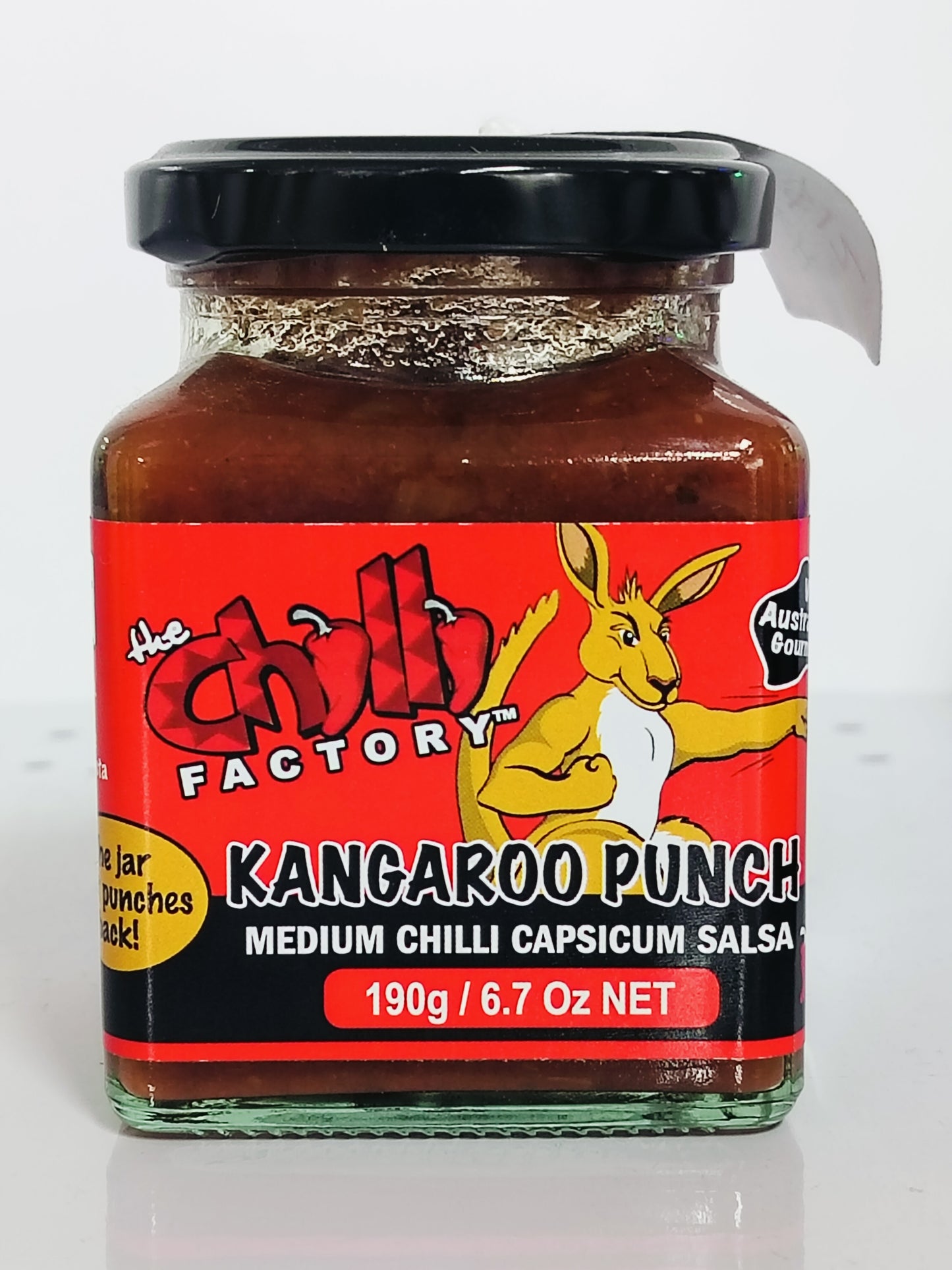 The Chilli Factory, KANGAROO PUNCH, medium chilli capsicum salsa jam, 190g