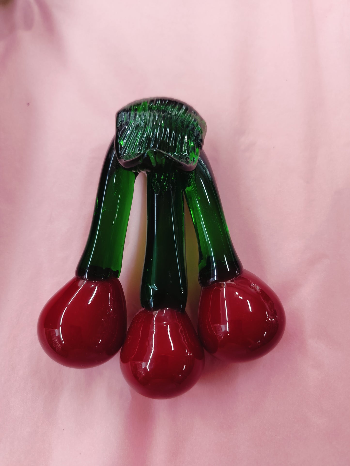 Art glass Cherry x2