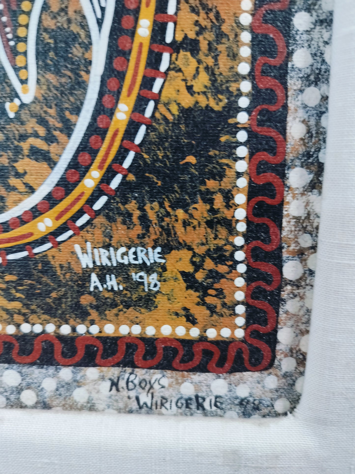SignedAboriginal Artwork Kangaroo