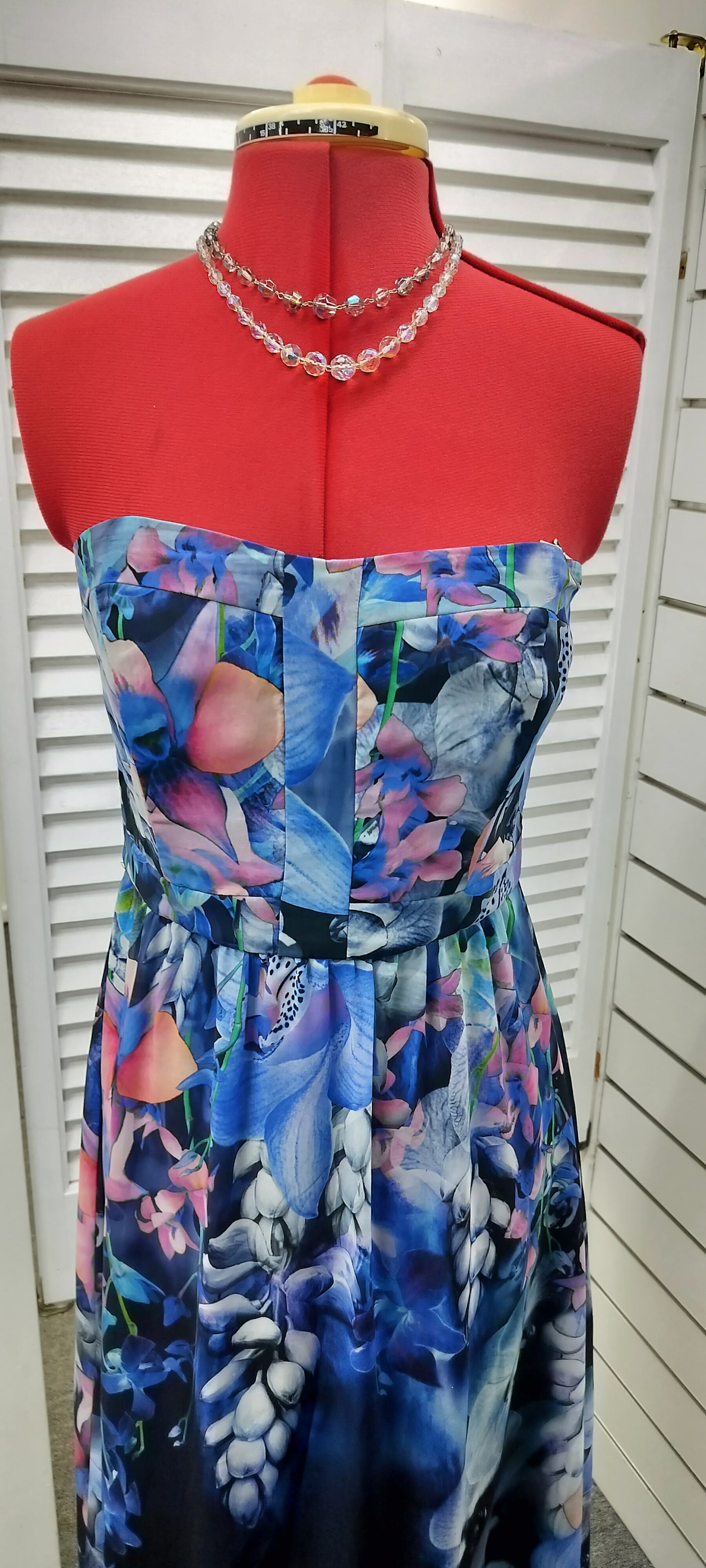 Wayne Cooper label , strapless maxi dress. Size-10.