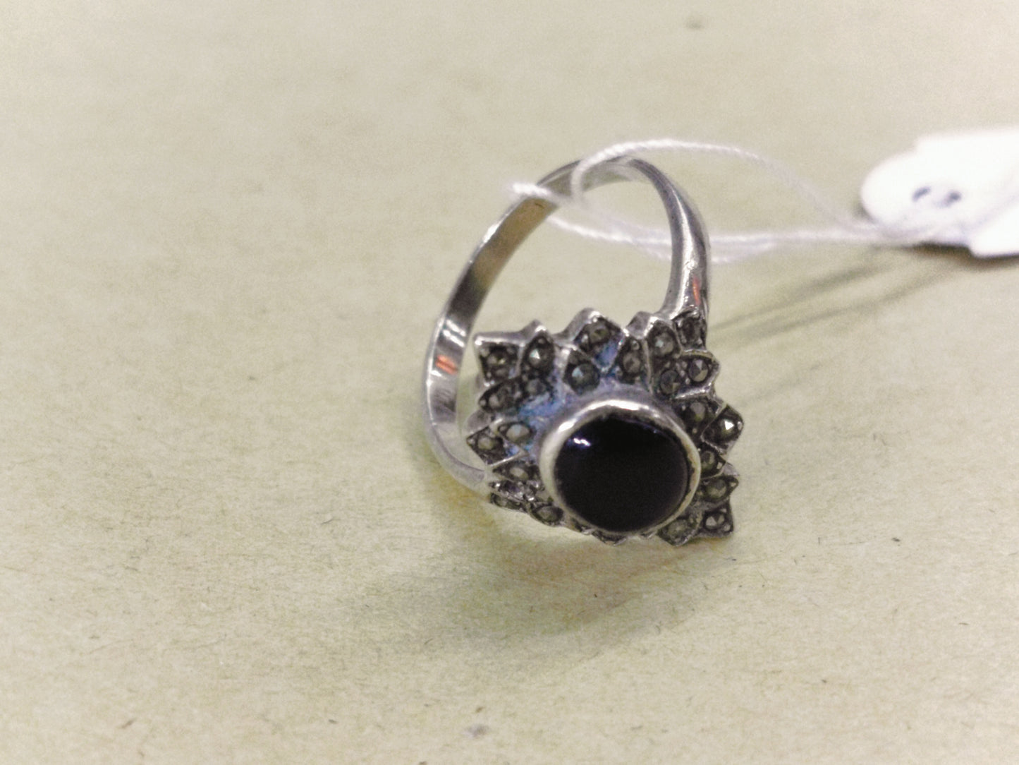 925 sterling silver Onyx. Size- 15.