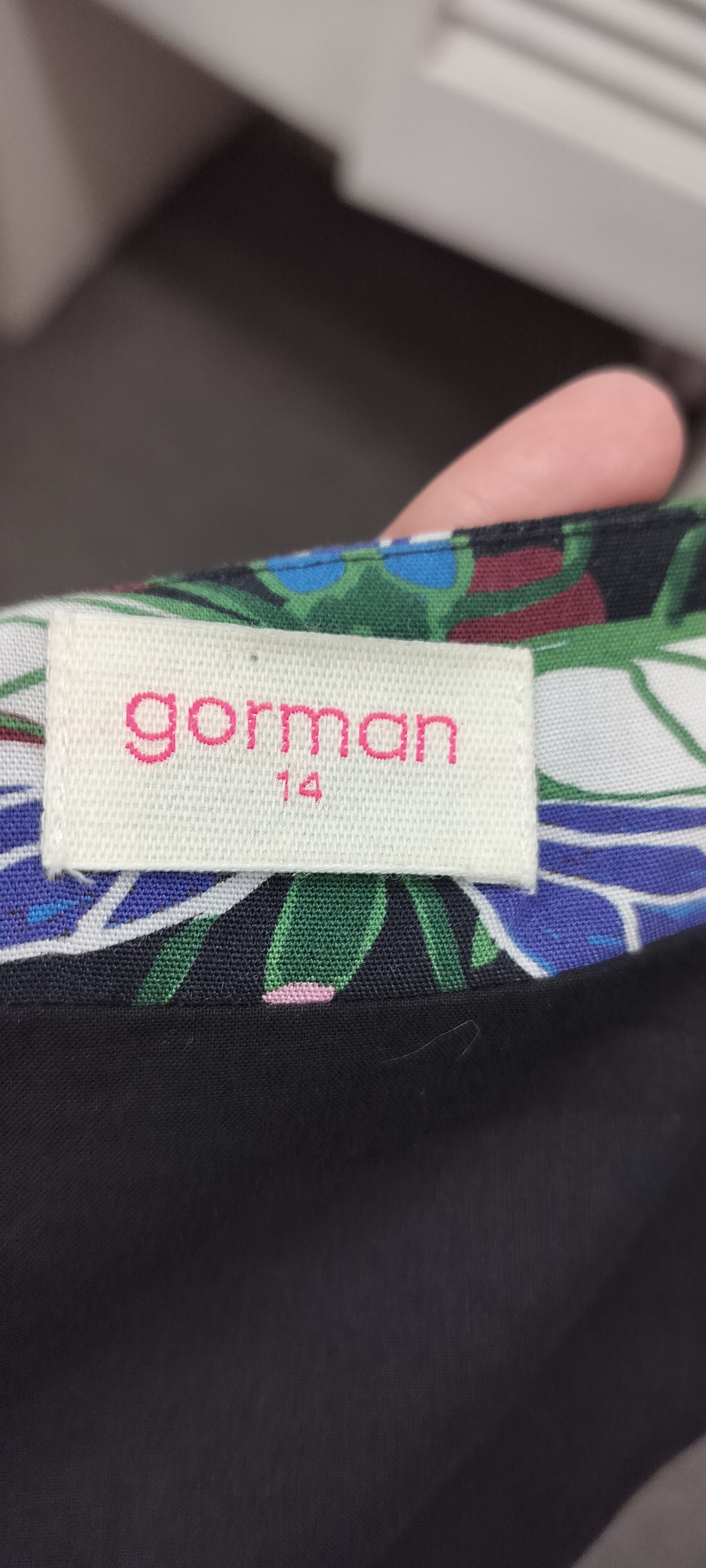 Sold- Gorman, dragon fly printed dress. Size- 14.