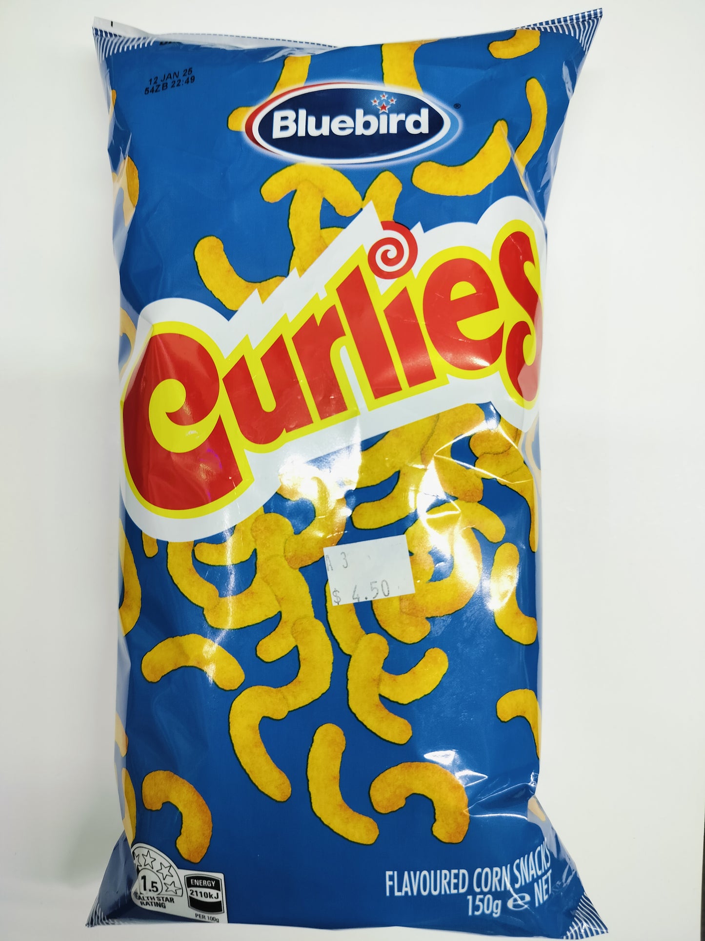 Curlies, Flavoured corn snacks, 150g