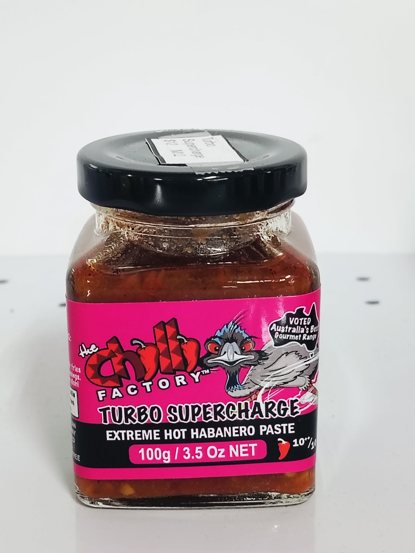 Chilli Factory, TURBO SUPERCHARGE,extreme hot habanero paste , 100g.