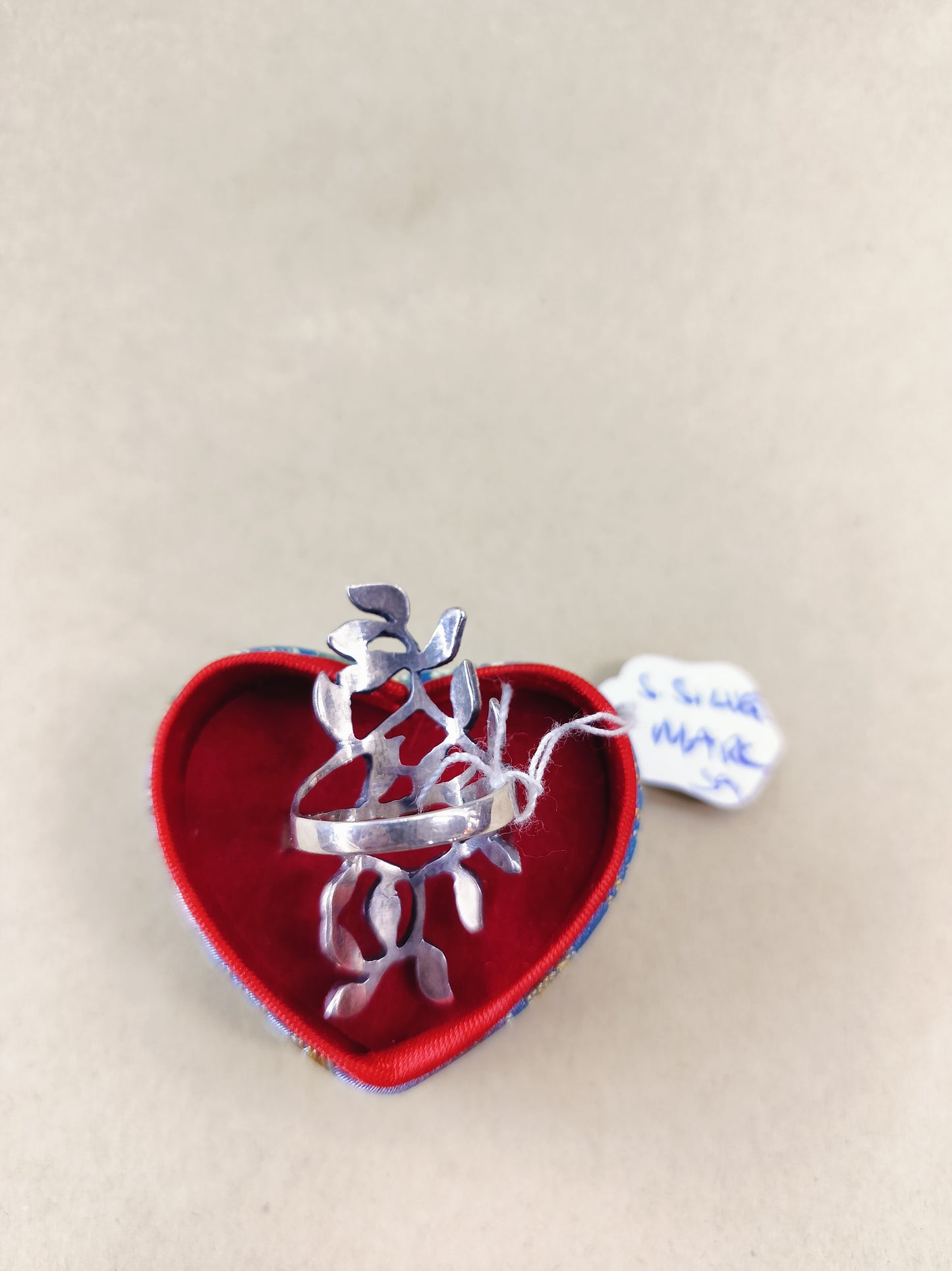 Sterling silver Mark SA. Size- 16