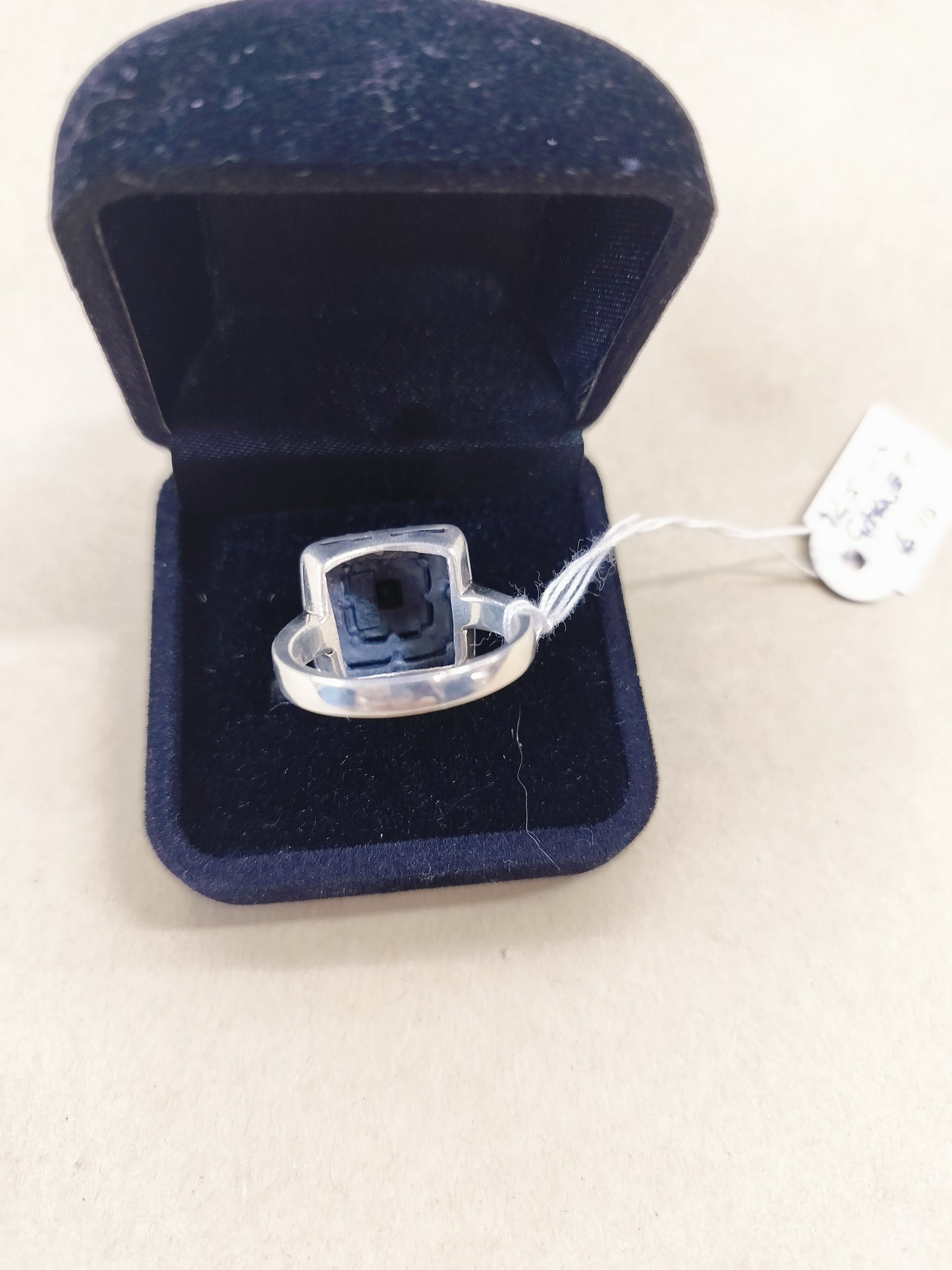 925 ss Garnet .Size- 16