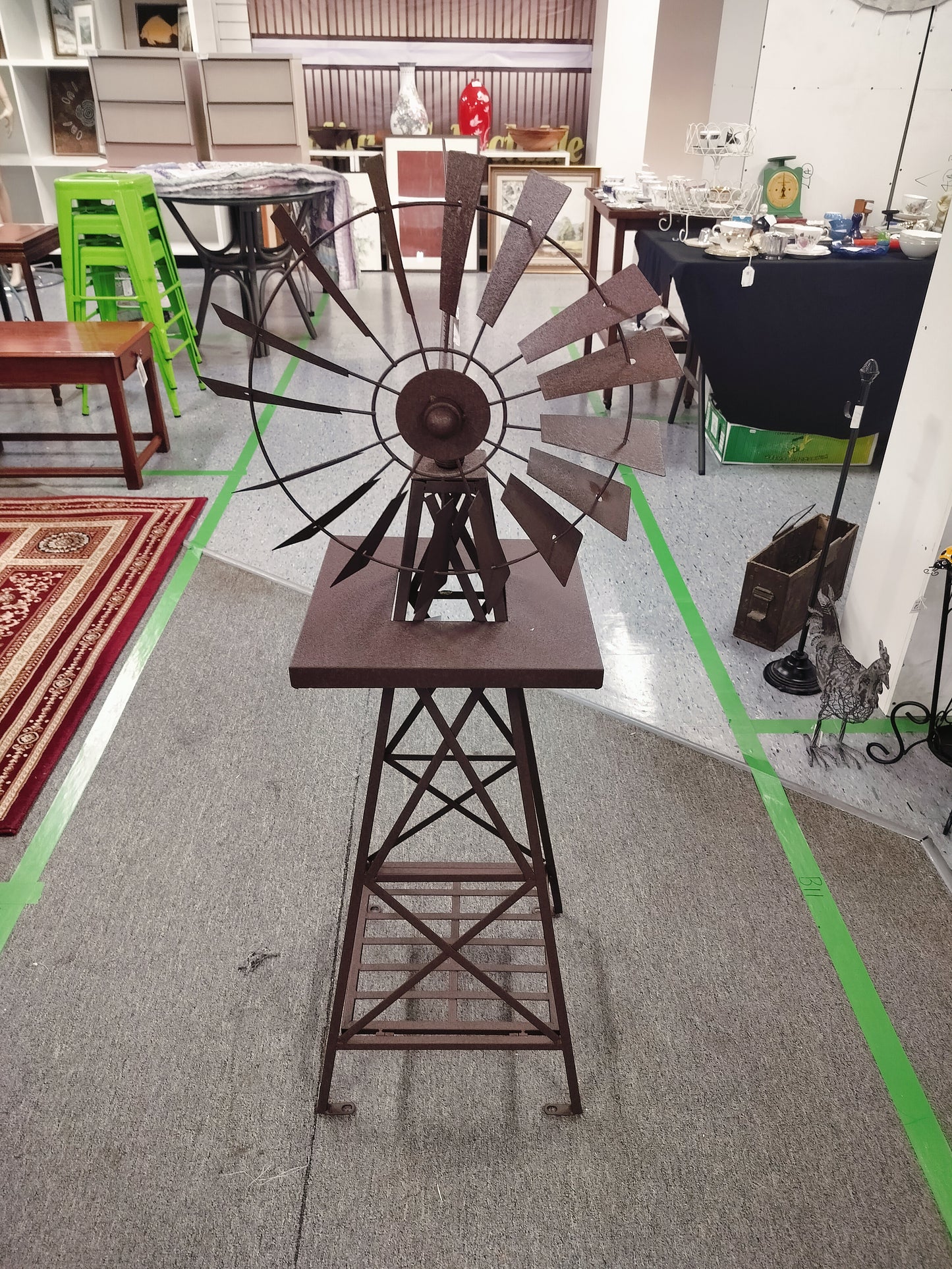 Rust Windmill 120cm