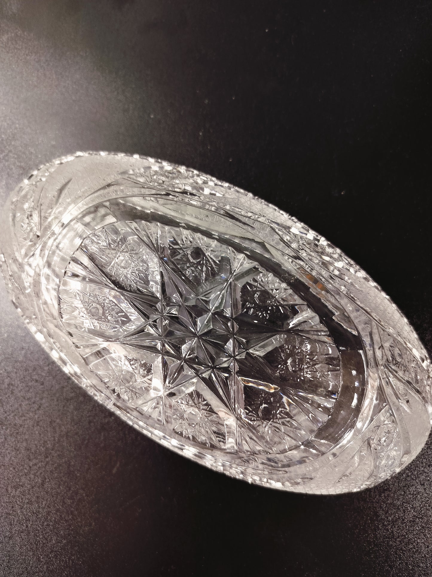 Handcut Crystal Bowl.