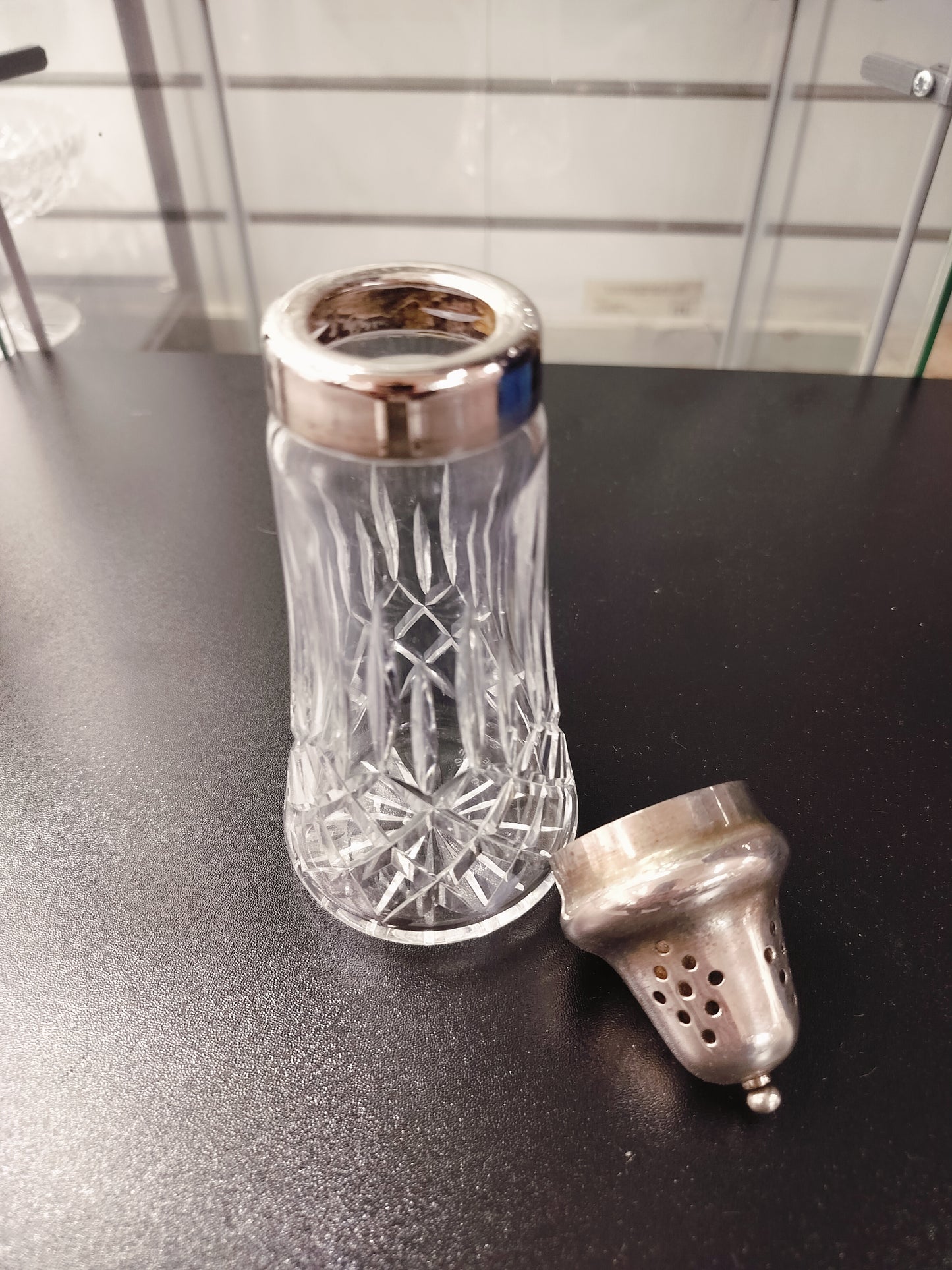 Eddiberg Cut Glass Sugar Bottle