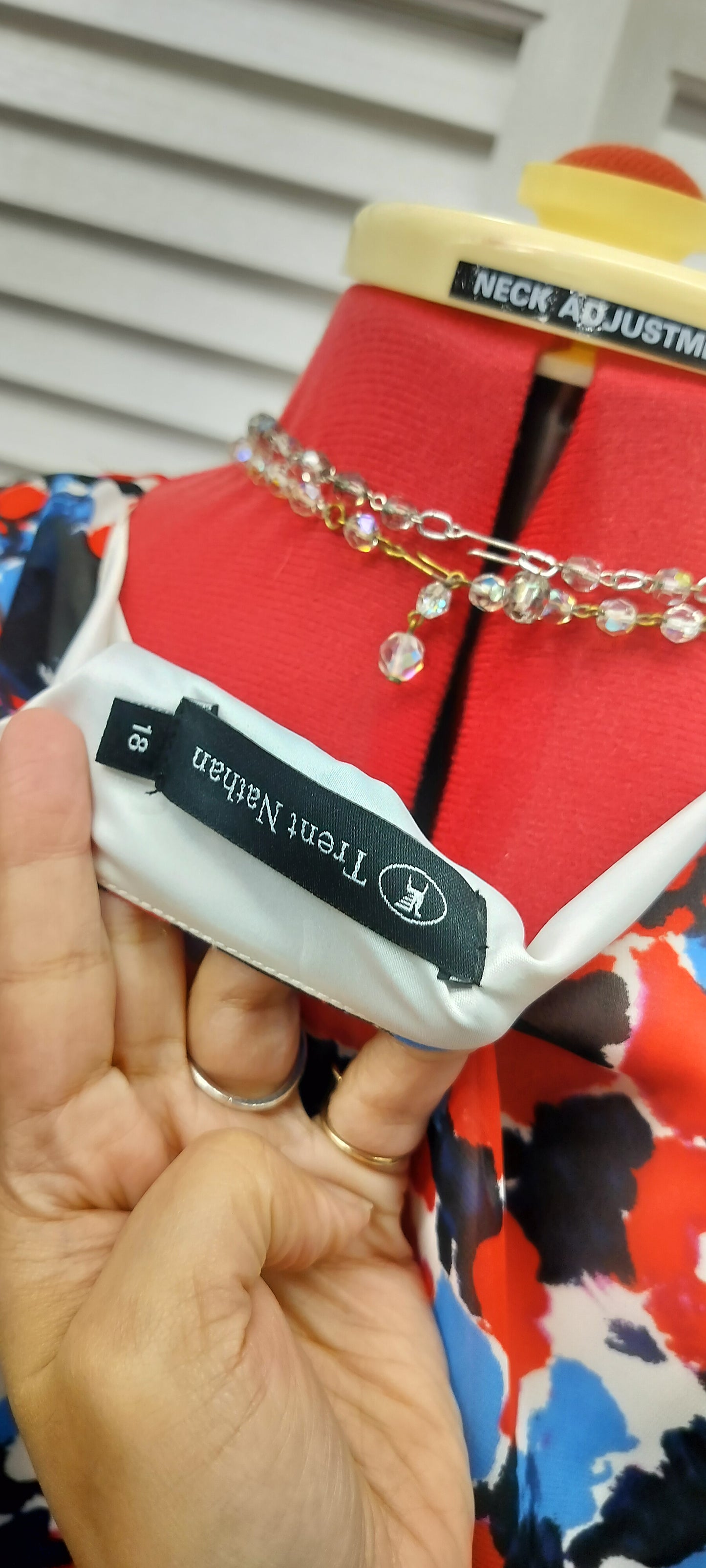 Red white and blue Trent Nathan dress. Size-18.