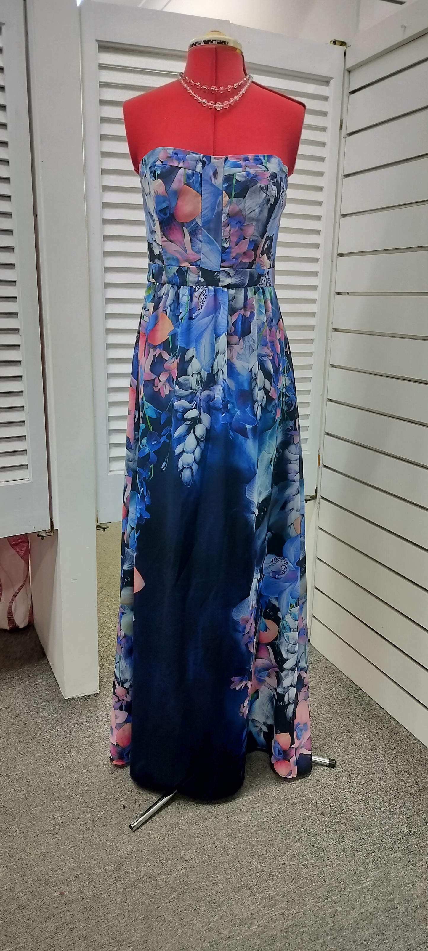 Wayne Cooper label , strapless maxi dress. Size-10.