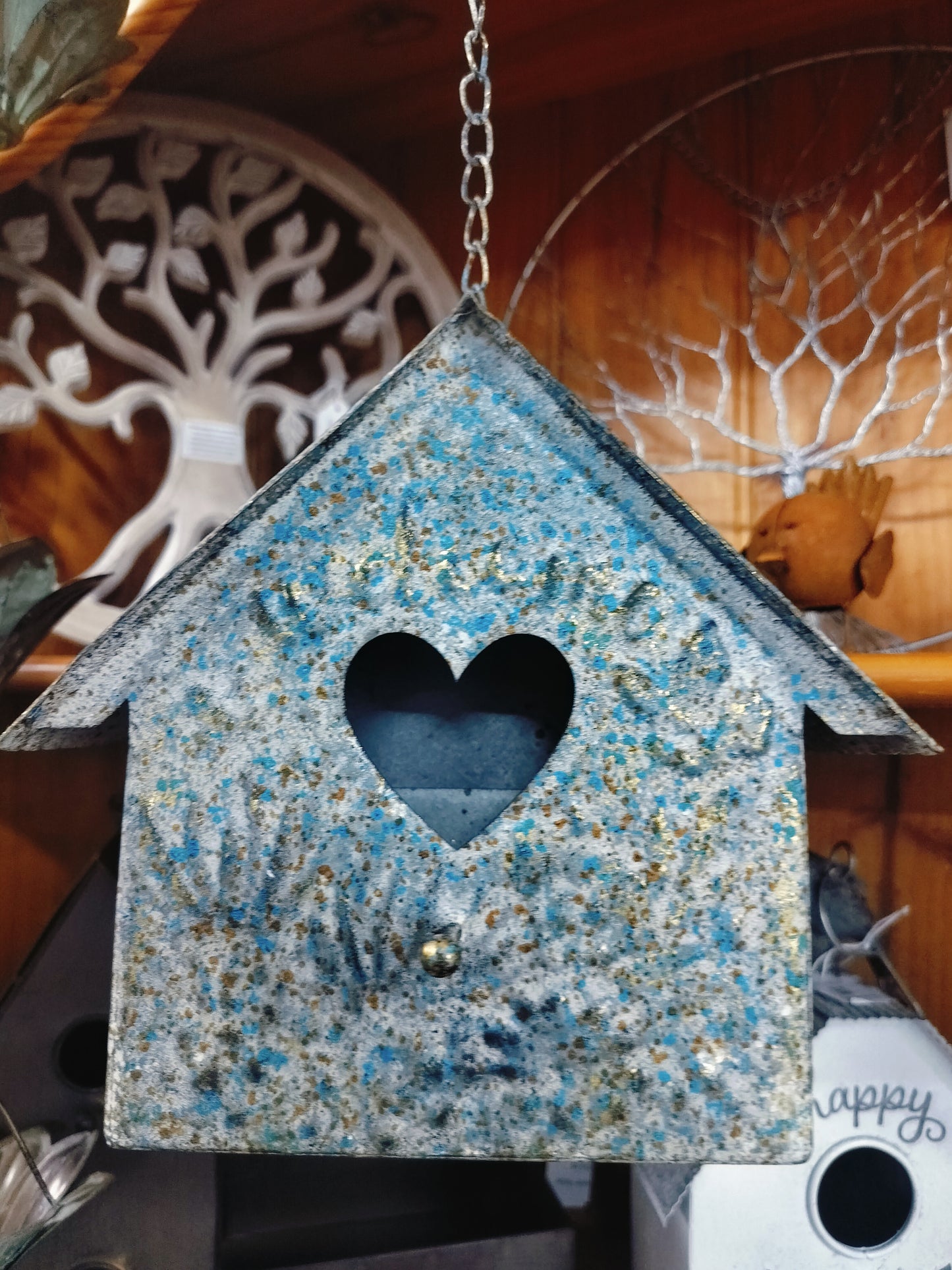 Aged Welcome Bird House
