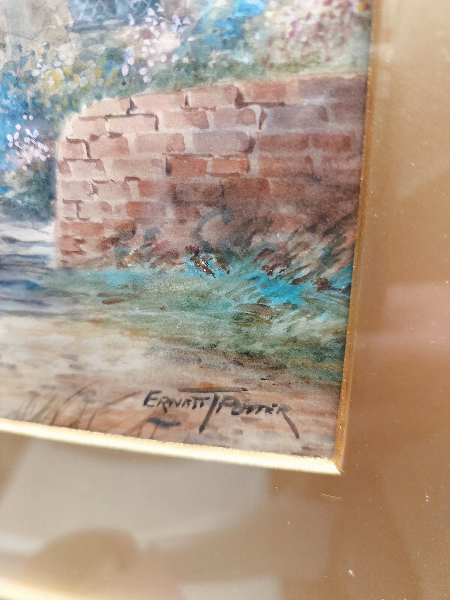 1910's British watercolour by Ernest T. potter