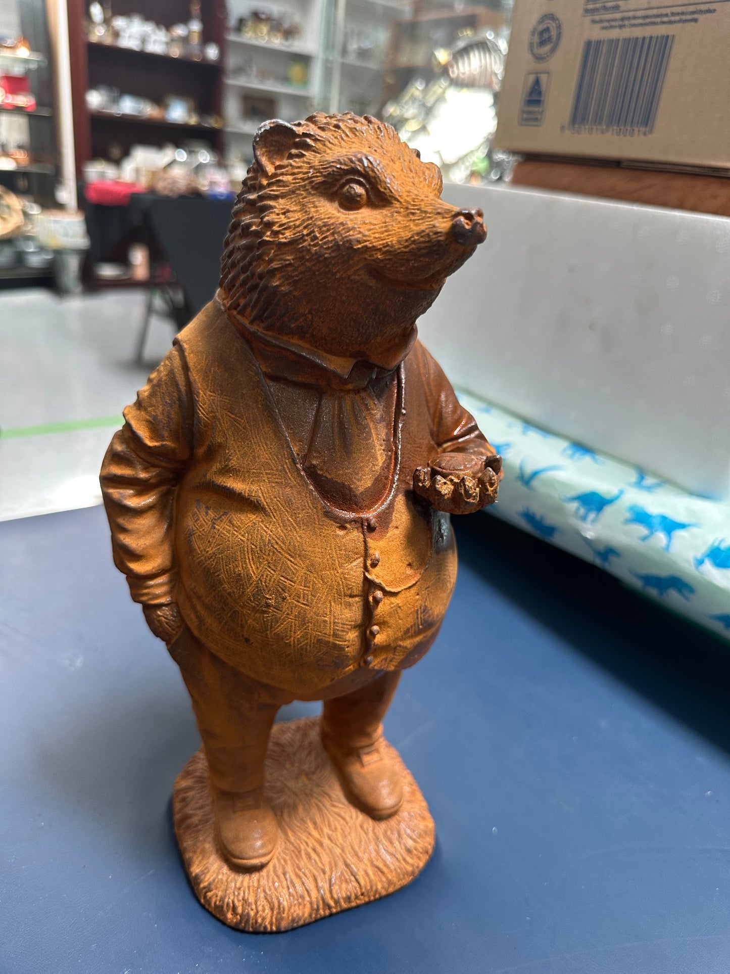 Willow Cast Iron Hedgehog  Statue