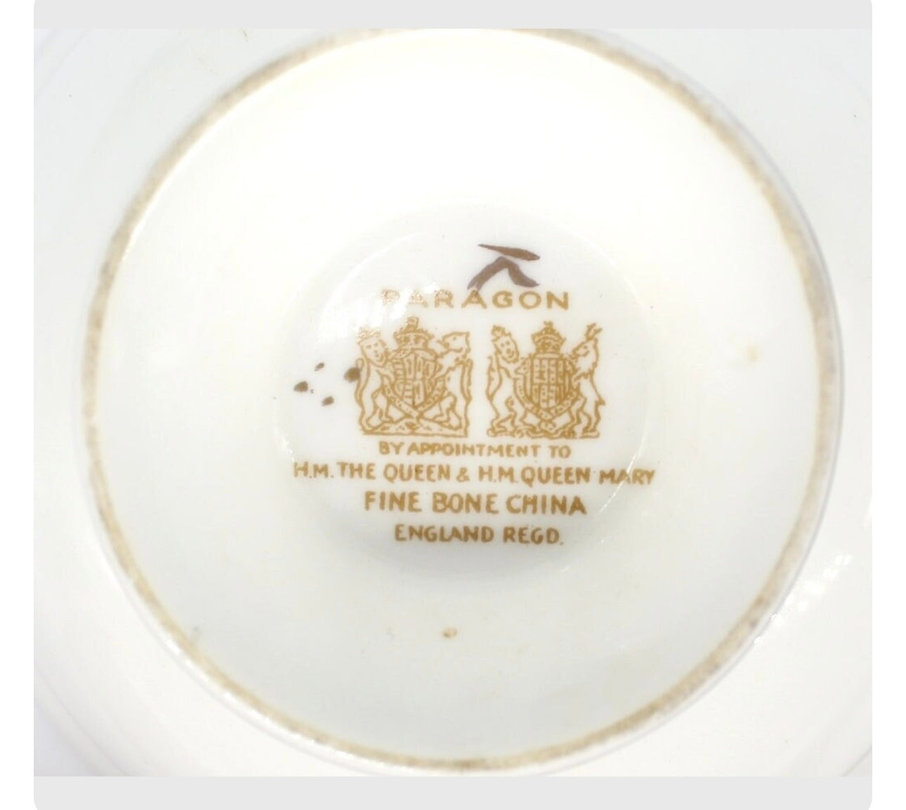Rare Paragon Double Warrant Tea Trio Set, Cup and Saucer