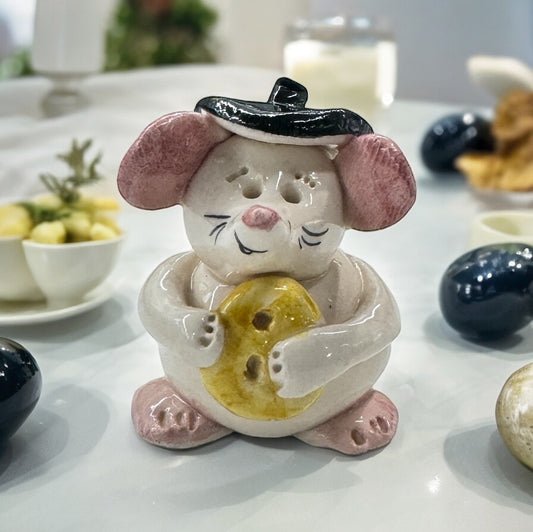 Pottery Mouse w/ Beret