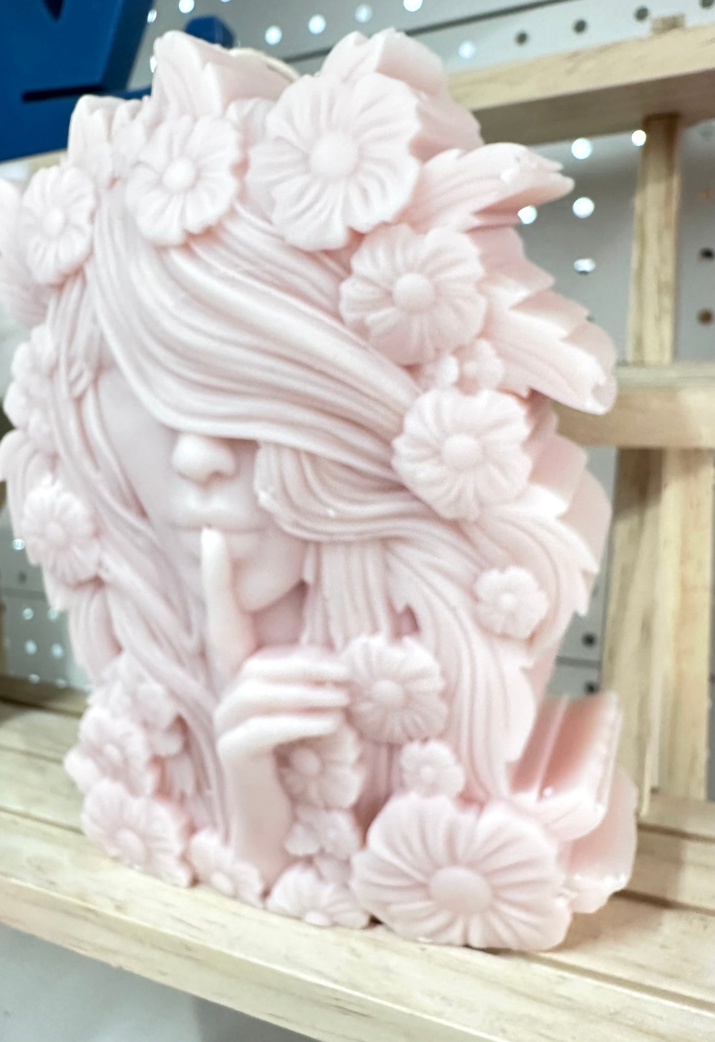 Sculpture Candle , Floral Lady