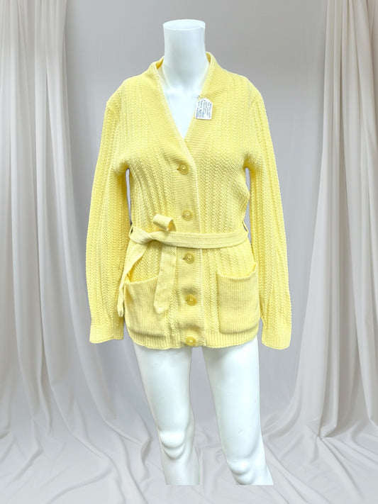 Yellow Wool Cardigan