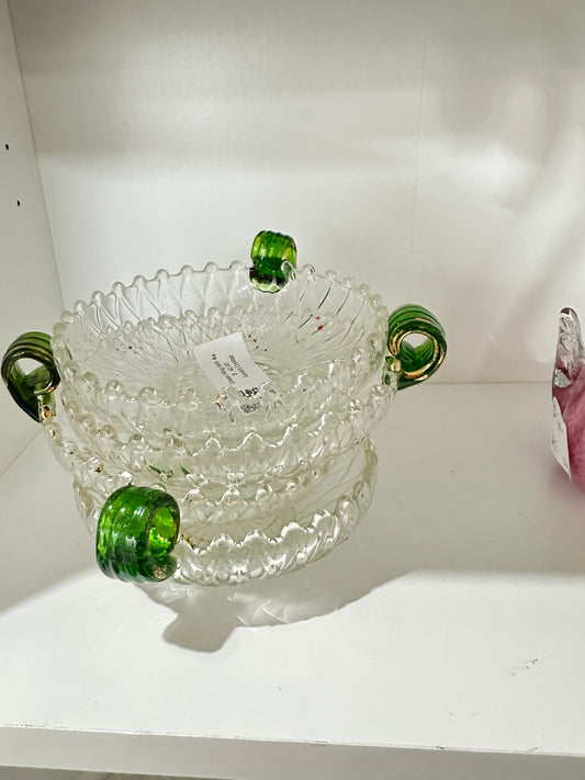 Green Ring dish 4x