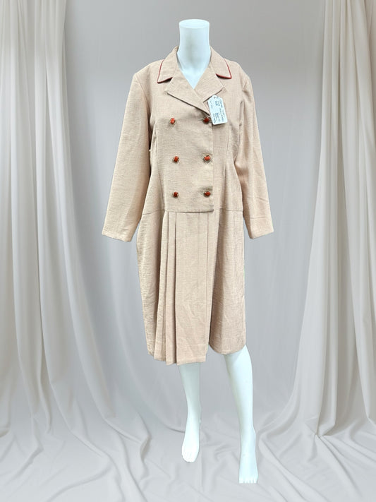 80s Camel linen Like Day dress