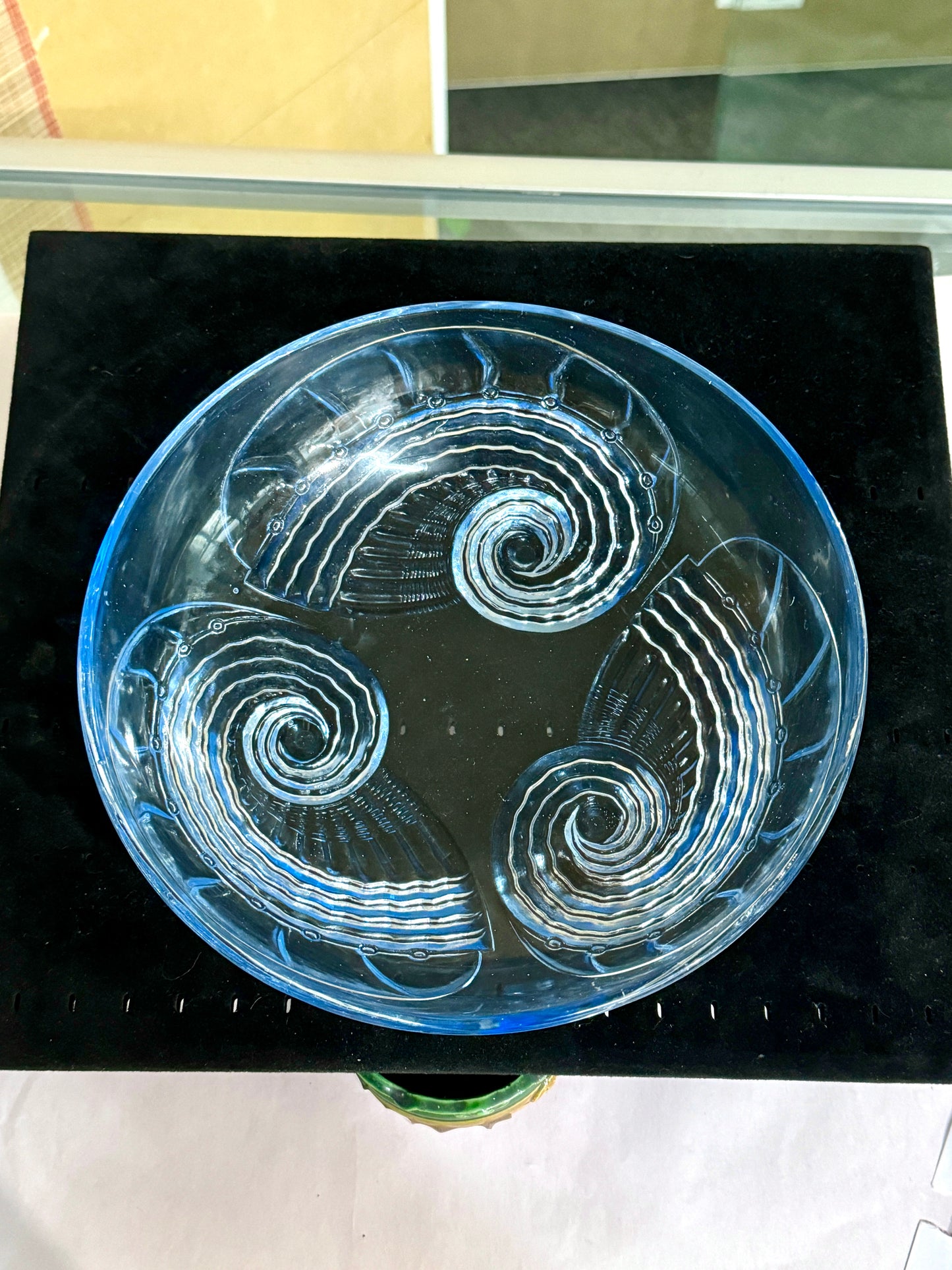 Blue Glass Dish, Bowl