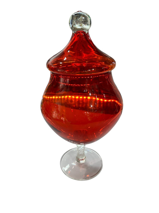 Ruby Empoli Apothecary Lidded Jar