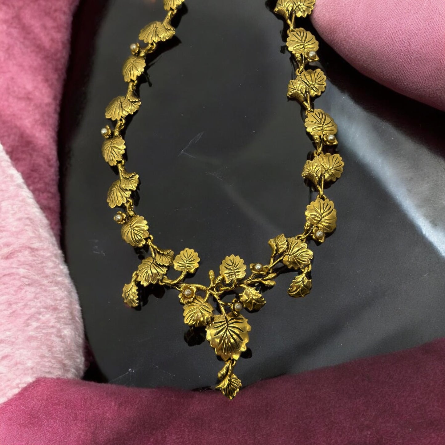 MMA USA 24k Faux Pearl Necklace , c1980