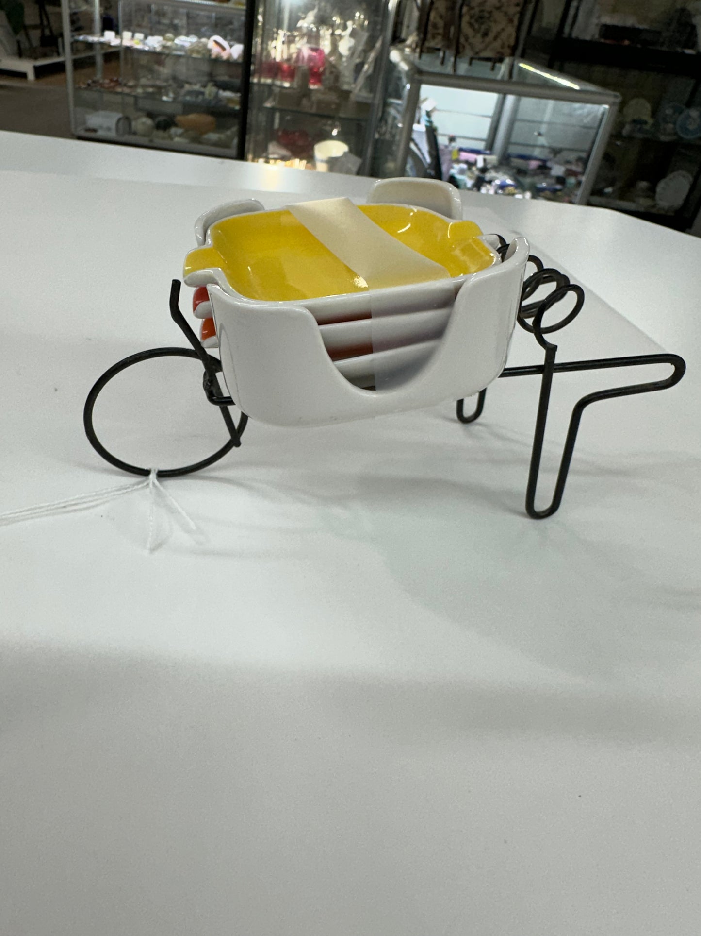 Retro Trio Ashtray in wheel barrow