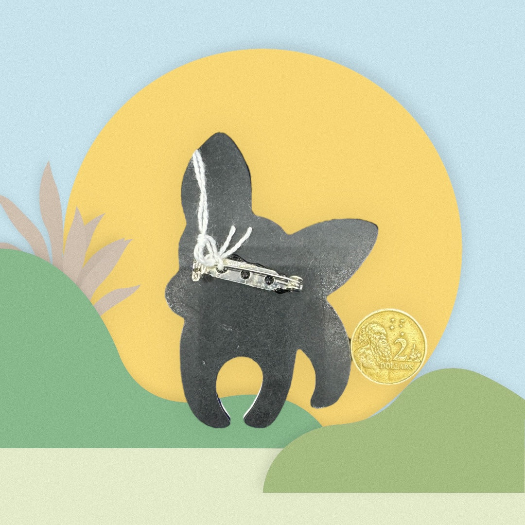 Acrylic Dog Brooch