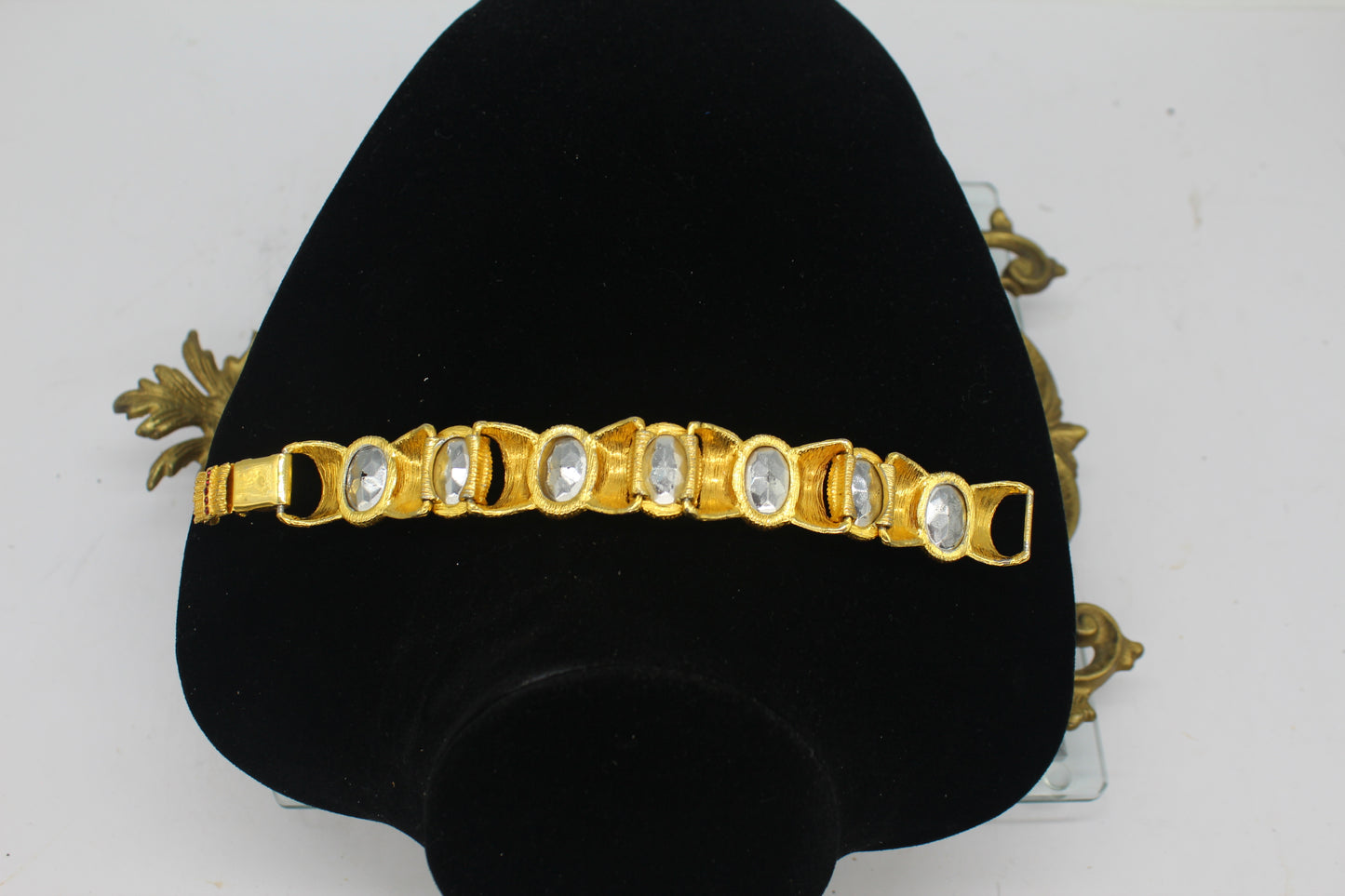 1980s Textured Gold Tone Bracelet