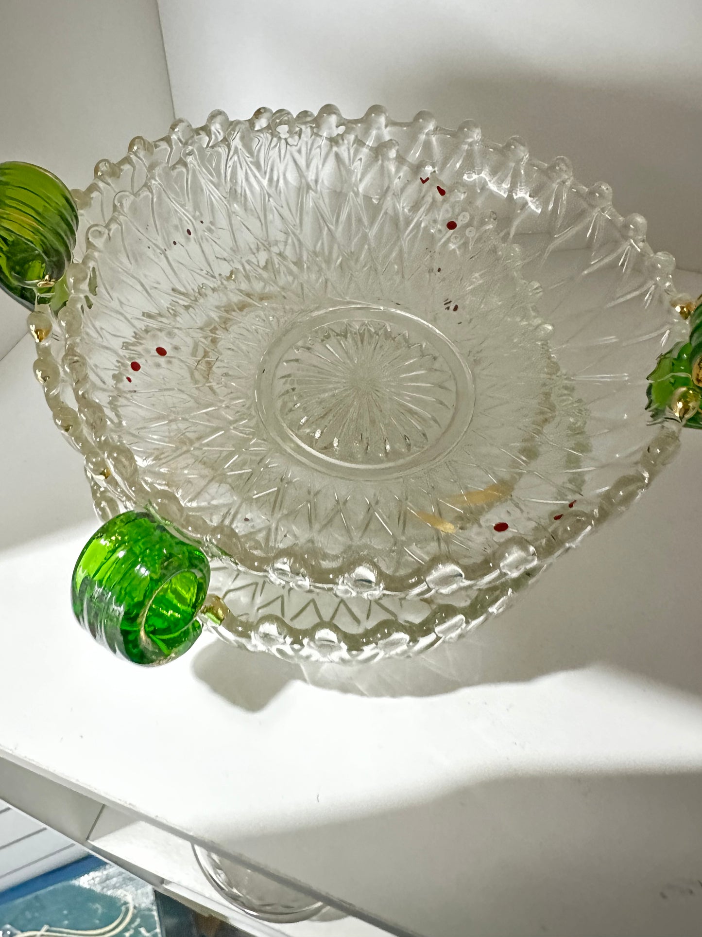Green Ring dish 4x