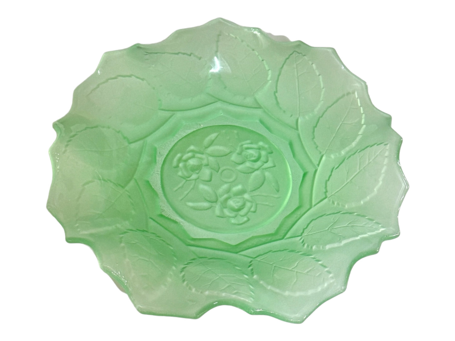 Uranium Glass Round bowl