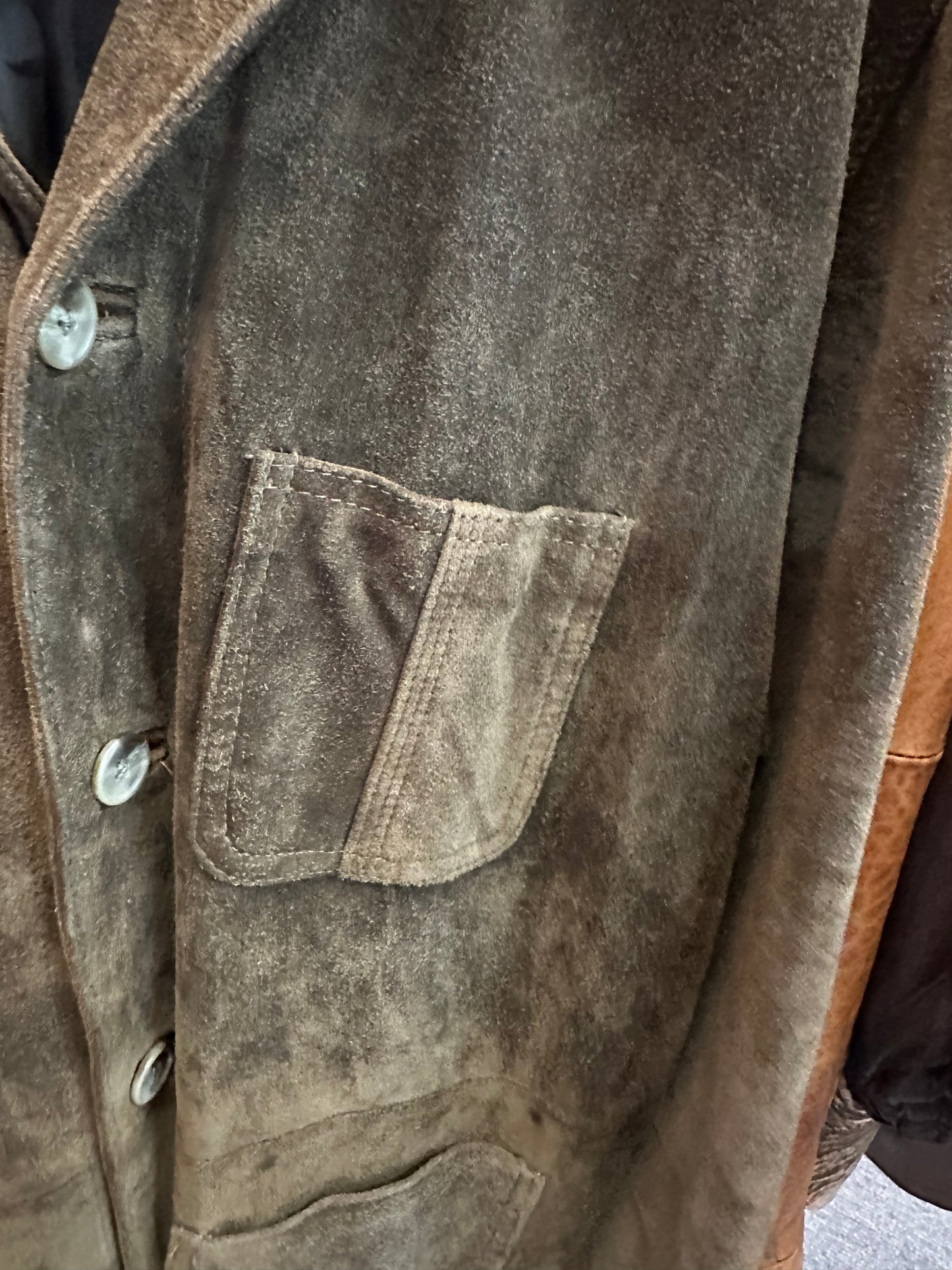 Vintage Atelier Brown Suede Jacket – Made in Australia – XXL