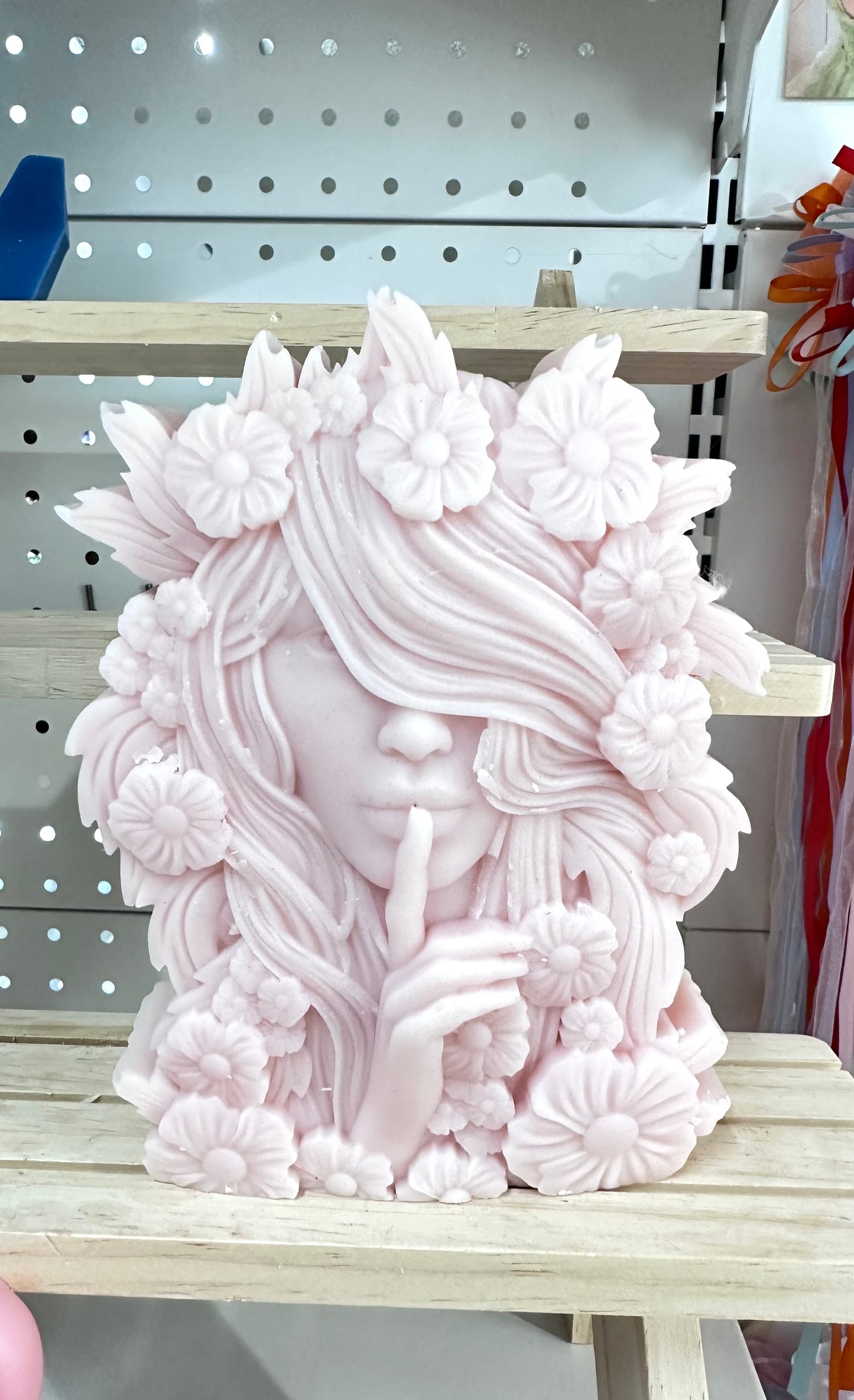 Sculpture Candle , Floral Lady