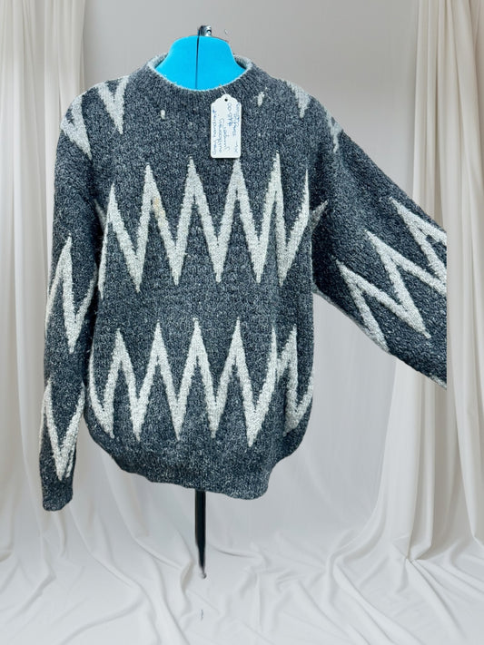 Grey jumper, Hand Knit Outdoor Jumper