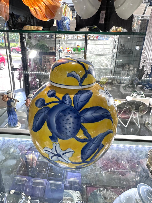 Ginger Jar Yellow + Blue