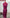 Magenta 2 Piece Ojay Top + Skirt French Fabric