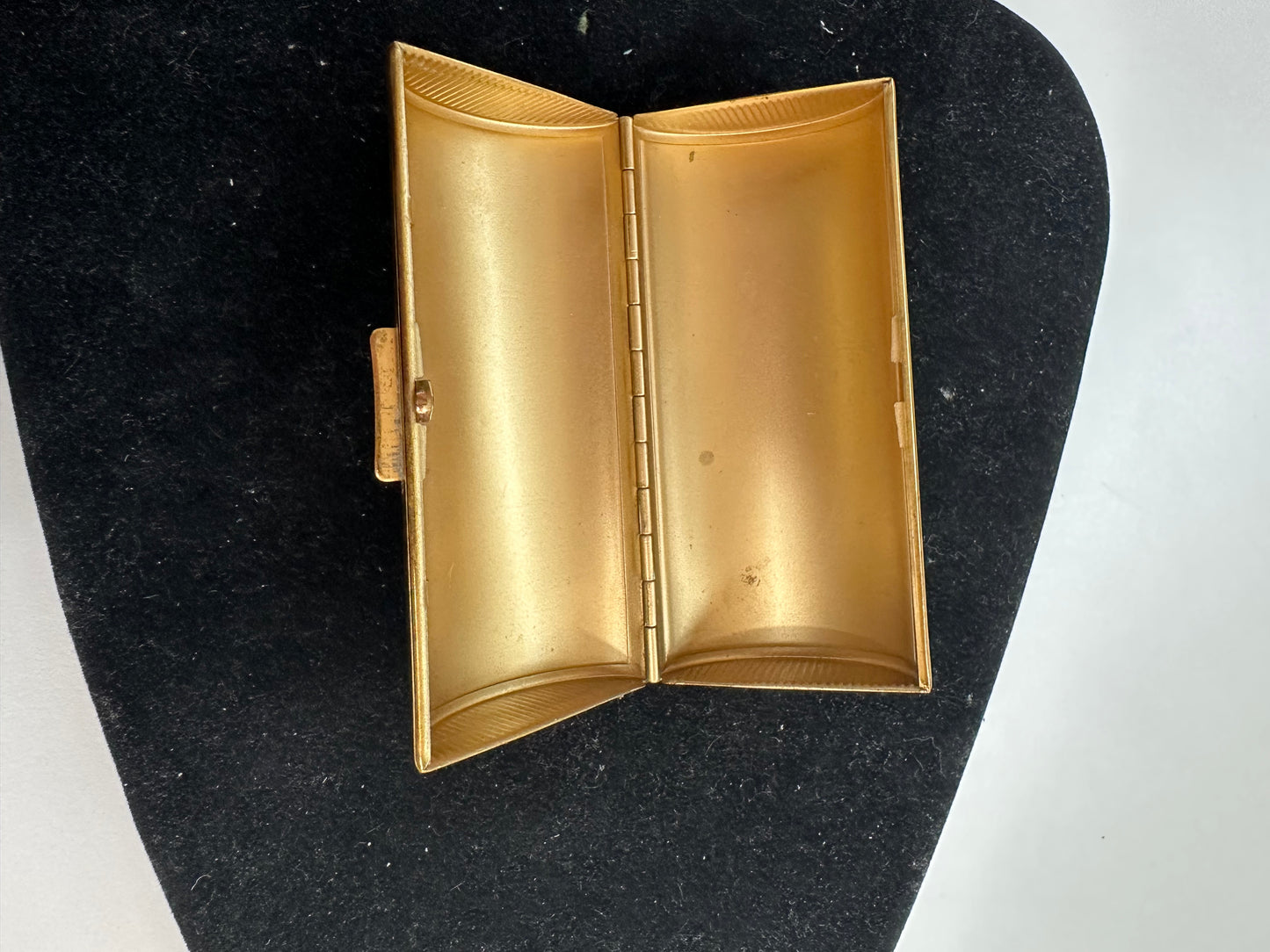 Rare Find! Cigarette/Lipstick Holder with Mother of Pearl inlay lid, Made in England,