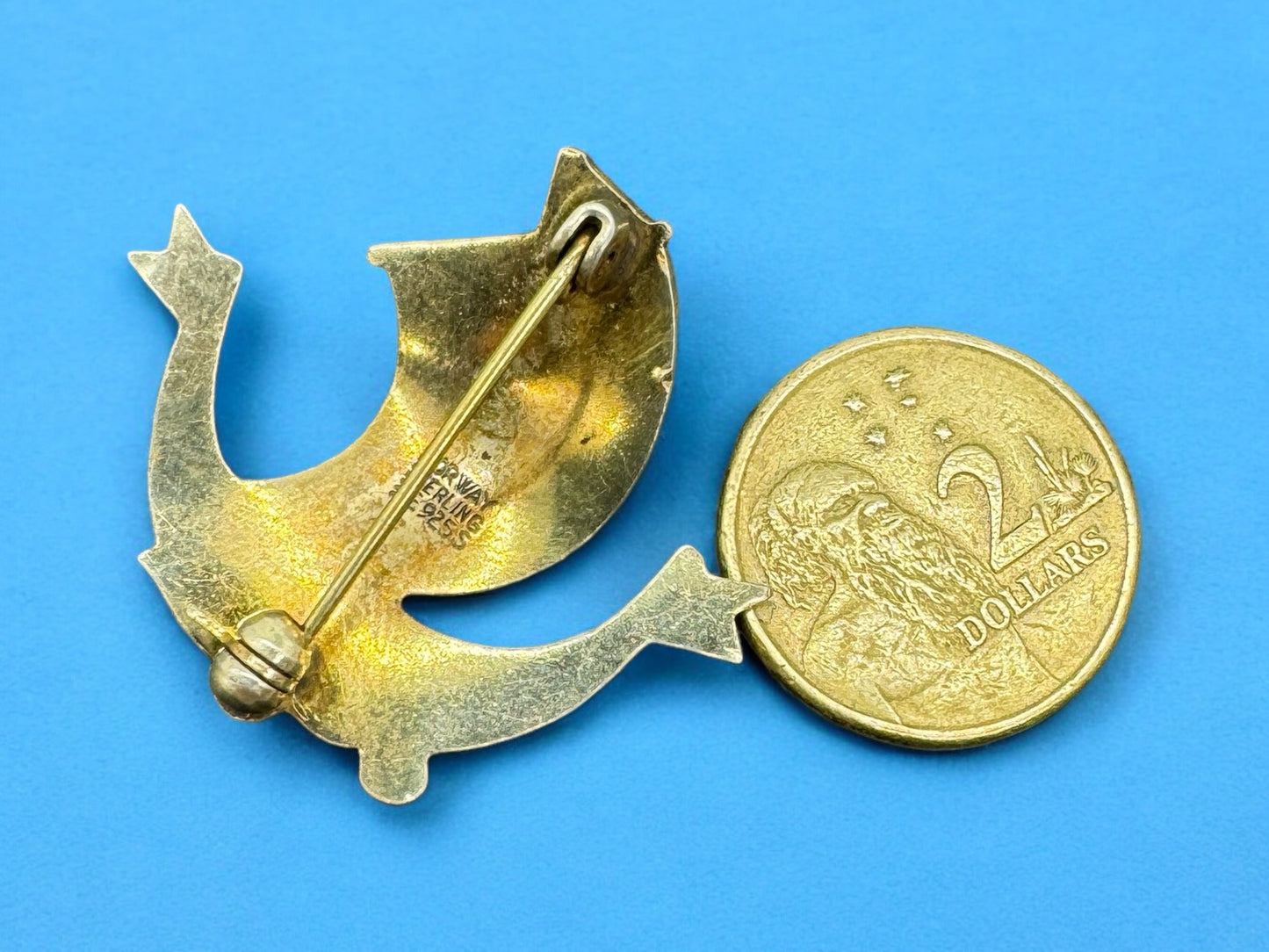 Norwegian Designer Aksel Holmsen Sterling Silver Brooch