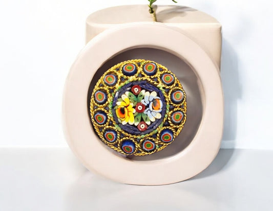 1960s Micro Mosaic Brooch