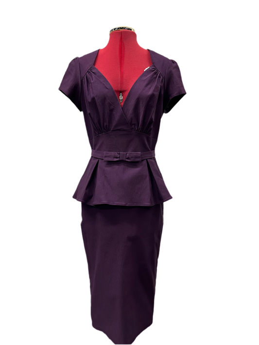 Plum Stanny Pin Up Dress with Tags