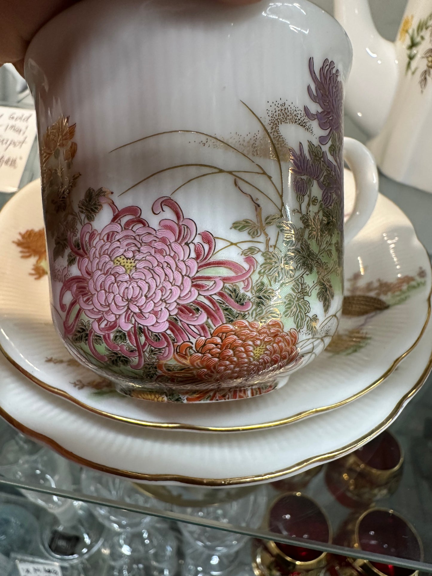 Shibata Japan Handpainted Tea Trio