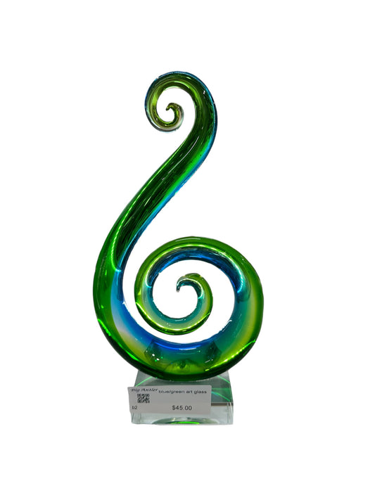 Blue/ Green Art Glass