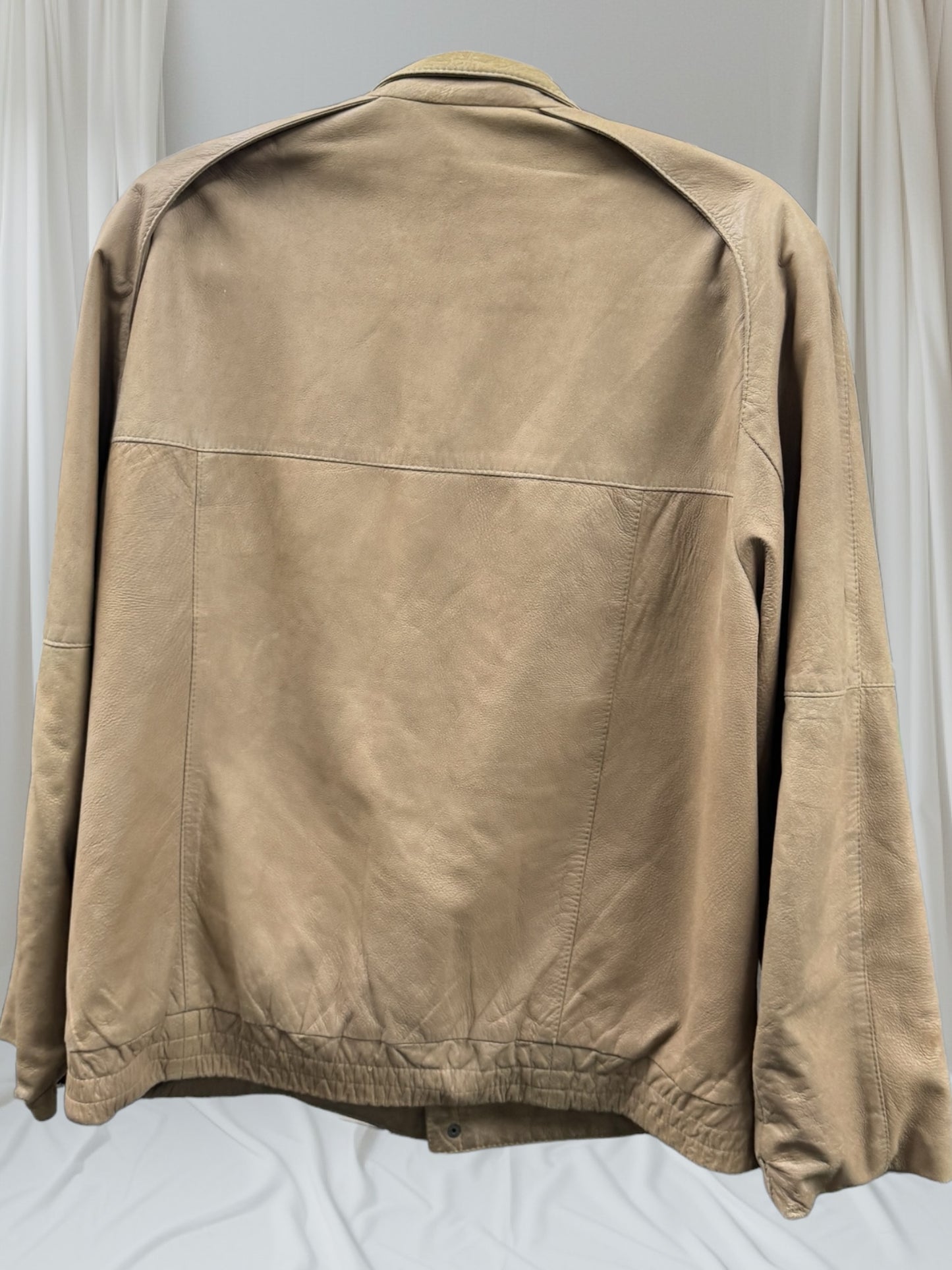 Quality New Zealand Leatger Zip Front Jacket, Good Condition