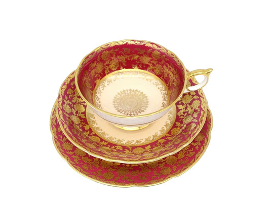 Rare Paragon Double Warrant Tea Trio Set, Cup and Saucer
