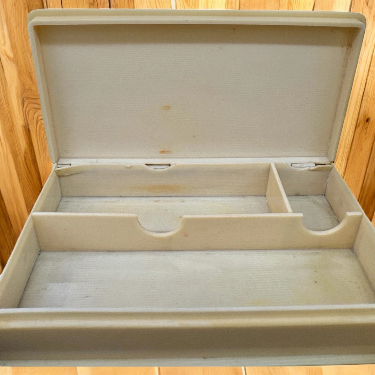 Set of 2 Vintage Celluloid Trinket Boxes – Square & Rectangular (Bakelite Era)